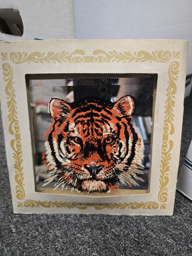 Vintage carnival mirror tiger - carnival,